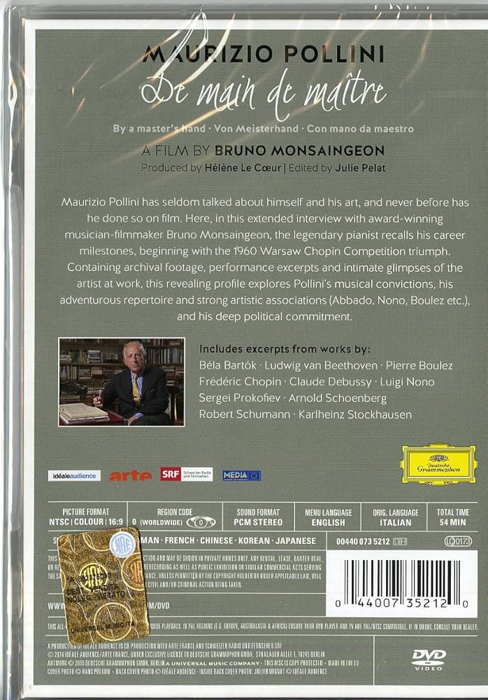 その他 De Main De Maitre [DVD] w17b8b5 Amazon.co.jp: De Main de Maitre [DVD] : Maurizio Pollini: DVD
